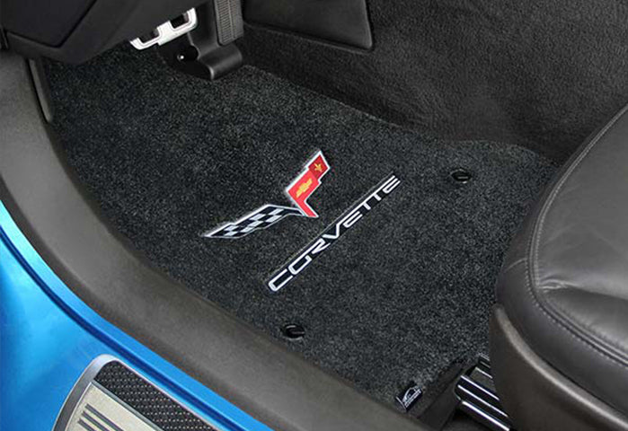thumbnail image 2 of Lloyd Mats Classic Loop Corvette Crossed Flags Front Floor Mats – Fits 1957-1962 Corvette 2 of 5