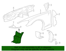 Load image into Gallery viewer, Corvette C6 Z06 ZR1 Grand Sport Front Wheelhouse Front Liners OEM GM Widebody