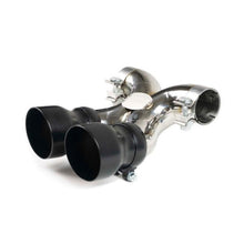 Load image into Gallery viewer, Fabspeed Porsche 718 Boxster/Cayman Maxflo True X-Pipe with Dual Tips (2017+) - FS.POR.718.DLTCF
