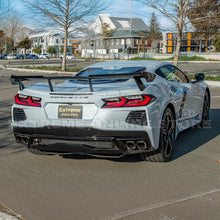 Load image into Gallery viewer, 2020 - 2028 Corvette C8 Stingray Rear Spoiler 5VM Style Package Extended Version Custom Painted Carbon Fiber