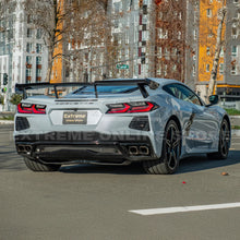 Load image into Gallery viewer, 2020 - 2028 Corvette C8 Stingray Rear Spoiler 5VM Style Package Extended Version Custom Painted Carbon Fiber
