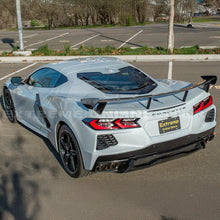 Load image into Gallery viewer, 2020 - 2028 Corvette C8 Stingray Rear Spoiler 5VM Style Package Extended Version Custom Painted Carbon Fiber