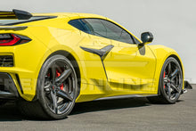 Load image into Gallery viewer, Stingray Corvette C8 Z06 E-Ray XL Splash Guards Mud Flaps Carbon Fiber Custom Painted