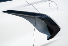 Load image into Gallery viewer, Corvette C8 OEM GM Door Boomerangs Trim Bezels & Door Handles Custom Painted Carbon Fiber Hydro