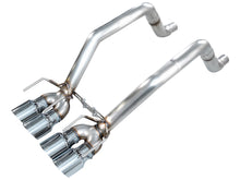 Load image into Gallery viewer, AWE Track Edition Axleback Exhaust for C6 Chevrolet Corvette 6.0L (2005-2007) and 6.2L (2008) - Chrome Silver Tips SKU 3020-42660