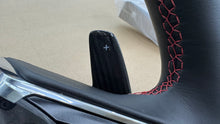 Load image into Gallery viewer, Corvette C8 Z06 OEM GM Carbon Fiber Steering Wheel Interior Leather or Suede Mircofiber with Red Stitching and Center Stripe