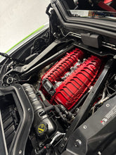 Load image into Gallery viewer, Corvette C8 Z06 Edge Red LT6 Engine Intake Manifold Cover OEM GM Custom Painted Carbon Fiber