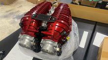 Load image into Gallery viewer, Corvette C8 Z06 Edge Red LT6 Engine Intake Manifold Cover OEM GM Custom Painted Carbon Fiber