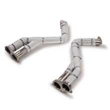 Load image into Gallery viewer, Fabspeed Porsche 718 GT4 / GTS / Spyder Over Axle Link Pipes (2020+) - FS.POR.718GT4.OA