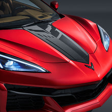 Load image into Gallery viewer, C8 Corvette Z06 Hood Graphics Package with Jake Logo Carbon Flash Metallic 2024 2025 2026