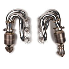Load image into Gallery viewer, Fabspeed Porsche 987.2 Boxster / Cayman RENNKRAFT® Modular Headers with HJS Catalytic Converters (2009-2012) - FS.POR.9872.MH.SC