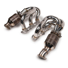 Load image into Gallery viewer, Fabspeed Porsche 997.2 Carrera RENNKRAFT® Modular Headers with HJS Catalytic Converters (2009-2011) - FS.POR.9972.MH.SC