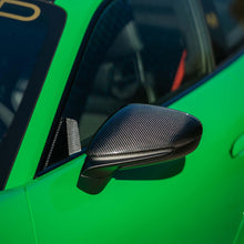 Load image into Gallery viewer, Fabspeed Porsche 992 Carrera / Turbo / GT3 Carbon Fiber Mirror Covers (2019+) - FS-CF-POR-992MC