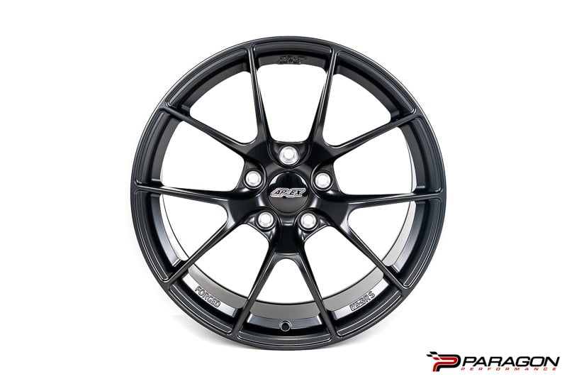 APEX VS-5RS 18X10, 18X12 FORGED C8 CORVETTE WHEELS - SATIN BLACK