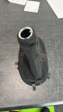 Load image into Gallery viewer, Corvette C6 6 Speed Manual OEM GM Suede Shift Boot with Chrome Trim Ring