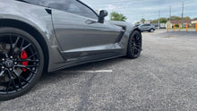 Load image into Gallery viewer, Corvette C7 Z06 Grand Sport Stingray Side Skirts Rocker Panels ABS Plastic - Custom Painted