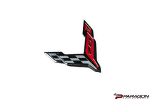 Load image into Gallery viewer, C8 CORVETTE 70TH ANNIVERSARY FRONT FLAG EMBLEM OEM GM