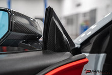 Load image into Gallery viewer, CCS C8 CORVETTE CARBON FIBER A PILLAR INTERIOR TRIM OVERLAY