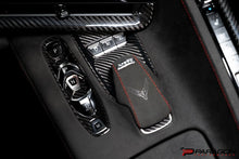 Load image into Gallery viewer, CCS C8 CORVETTE RED CARBON FIBER MODE SELECTOR TRIM OVERLAY