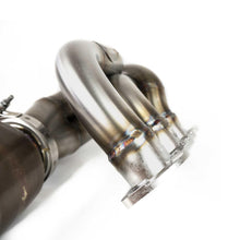 Load image into Gallery viewer, Fabspeed Porsche 981 Cayman GT4 / Boxster Spyder RENNKRAFT® Modular Headers with HJS Catalytic Converters (2015-2016) - FS.POR.981GT4.MH.SC