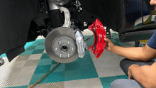 Load image into Gallery viewer, 2021+ Cadillac Escalade 6 Piston Brembo Front Brake Calipers Rotors Pads Kit Red OEM GM