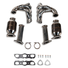 Load image into Gallery viewer, Fabspeed Porsche 991 Carrera RENNKRAFT® Modular Headers with HJS Catalytic Converters (2012-2016) - FS.POR.991.MH.SC