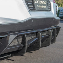Load image into Gallery viewer, CHEVROLET CORVETTE C8 Z51 ADD-ON REAR DIFFUSER FINS Carbon Fiber Custom Painted