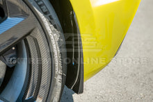 Load image into Gallery viewer, Stingray Corvette C8 Z06 E-Ray XL Splash Guards Mud Flaps Carbon Fiber Custom Painted