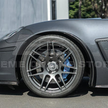 Load image into Gallery viewer, 2005-13 Corvette C6 Z06 ZR1 CARBON FIBER or Custom Painted Splash Guard Mud Flaps - Widebody