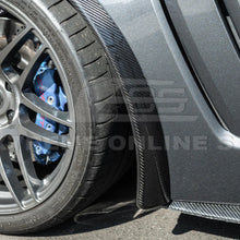 Load image into Gallery viewer, 2005-13 Corvette C6 Z06 ZR1 CARBON FIBER or Custom Painted Splash Guard Mud Flaps - Widebody