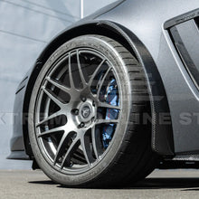 Load image into Gallery viewer, 2005-13 Corvette C6 Z06 ZR1 CARBON FIBER or Custom Painted Splash Guard Mud Flaps - Widebody