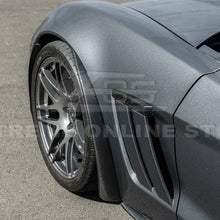 Load image into Gallery viewer, 2005-13 Corvette C6 Z06 ZR1 CARBON FIBER or Custom Painted Splash Guard Mud Flaps - Widebody