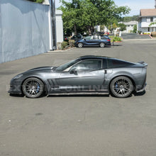 Load image into Gallery viewer, 2005-13 Corvette C6 Z06 ZR1 CARBON FIBER or Custom Painted Splash Guard Mud Flaps - Widebody