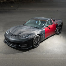 Load image into Gallery viewer, 2006 - 2013 Corvette C6 Z06 ZR1 Grand Sport Style Widebody Front Bumper - Aftermarket - Primer Black or Custom Painted