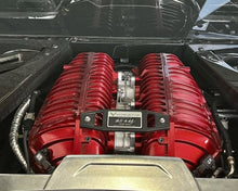 Load image into Gallery viewer, Corvette C8 Z06 Edge Red LT6 Engine Intake Manifold Cover OEM GM Custom Painted Carbon Fiber