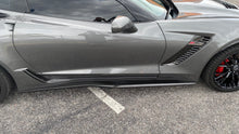 Load image into Gallery viewer, Corvette C7 Z06 Grand Sport Stingray Side Skirts Rocker Panels ABS Plastic - Custom Painted