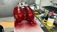 Load image into Gallery viewer, Corvette C8 Z06 Edge Red LT6 Engine Intake Manifold Cover OEM GM Custom Painted Carbon Fiber