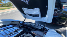 Load image into Gallery viewer, C7 Corvette Stingray Carbon Fiber HydroGraphics Under Hood Vent Cover OEM GM