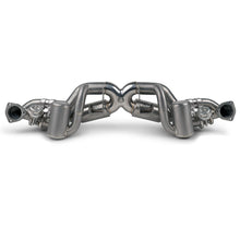 Load image into Gallery viewer, Fabspeed Porsche 718 GT4 RS Titanium Valvetronic X-Pipe Cat-Back Exhaust System (2022+) - FS.POR.718GT4RS.VLVCF.TI