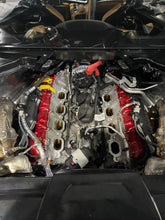 Load image into Gallery viewer, Corvette C8 Z06 Edge Red LT6 Engine Intake Manifold Cover OEM GM Custom Painted Carbon Fiber