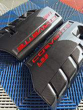 Load image into Gallery viewer, Corvette C6 Carbon Fiber HydroGraphics Custom Painted Engine Covers LS2 LS3 LS7 Z06 Grand Sport