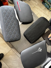 Load image into Gallery viewer, 2014 - 2019 C7 Corvette GM Ebony Black Leather Embroidered Stingray Logo Console Lid