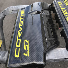 Load image into Gallery viewer, 2008-2013 Corvette C6 LS3 Fuel Rail Engine Covers Black OEM GM 19434986