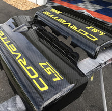 Load image into Gallery viewer, 2008-2013 Corvette C6 LS3 Fuel Rail Engine Covers Black OEM GM 19434986
