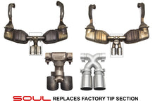 Load image into Gallery viewer, Porsche 987.2 / 981 Boxster / Cayman SOUL Bolt-On X-Pipe With Tips