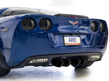 Load image into Gallery viewer, AWE Track Edition Axleback Exhaust for C6 Chevrolet Corvette Z06/ZR1 - Diamond Black Tips 3020-43606