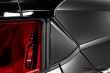 Load image into Gallery viewer, CCS C8 CORVETTE CONVERTIBLE CARBON FIBER B PILLAR TRIM OVERLAY - HTC