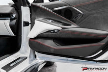 Load image into Gallery viewer, CCS C8 CORVETTE CARBON FIBER DOOR KICK PANEL OVERLAY