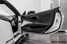 Load image into Gallery viewer, CCS C8 CORVETTE CARBON FIBER DOOR KICK PANEL OVERLAY