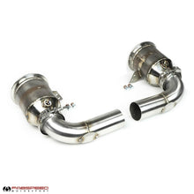 Load image into Gallery viewer, Fabspeed Porsche 992 Twin Turbo / Twin Turbo S Sport Catalytic Converters with GT2RS Style Outlets (2021+) - FS.POR.992T.SCGT2